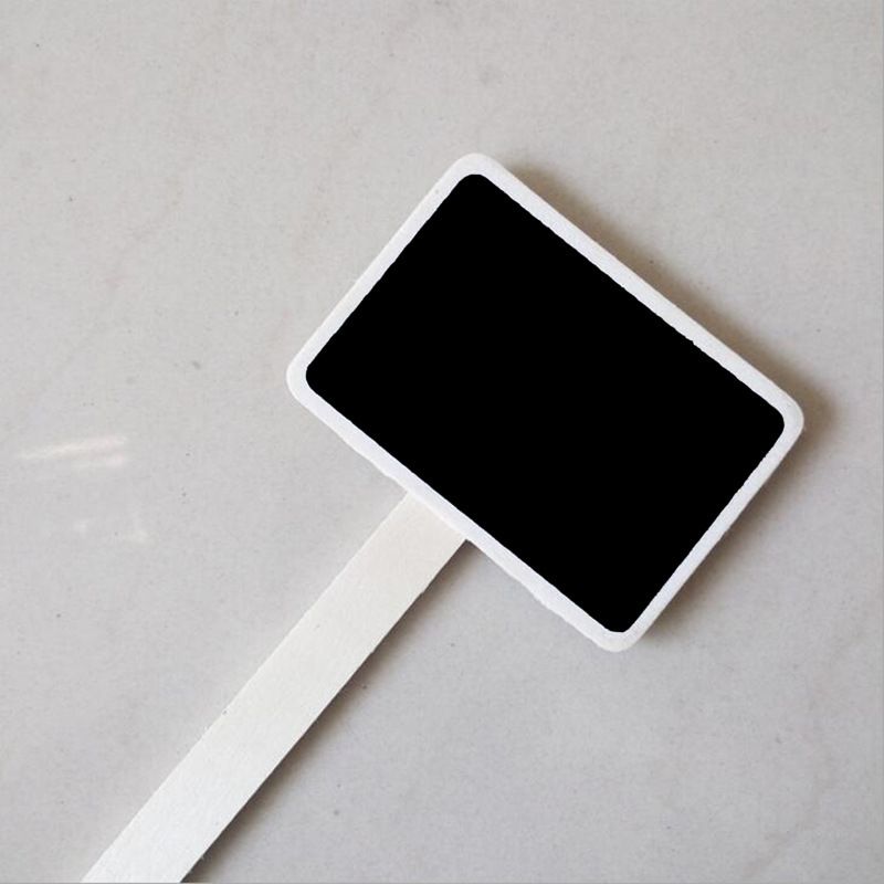 20PCS Mini Wood Chalkboard Gardening Plant Tags Plant Markers Nursery Pots Garden Decoration Garden Tags for Potted — image 2