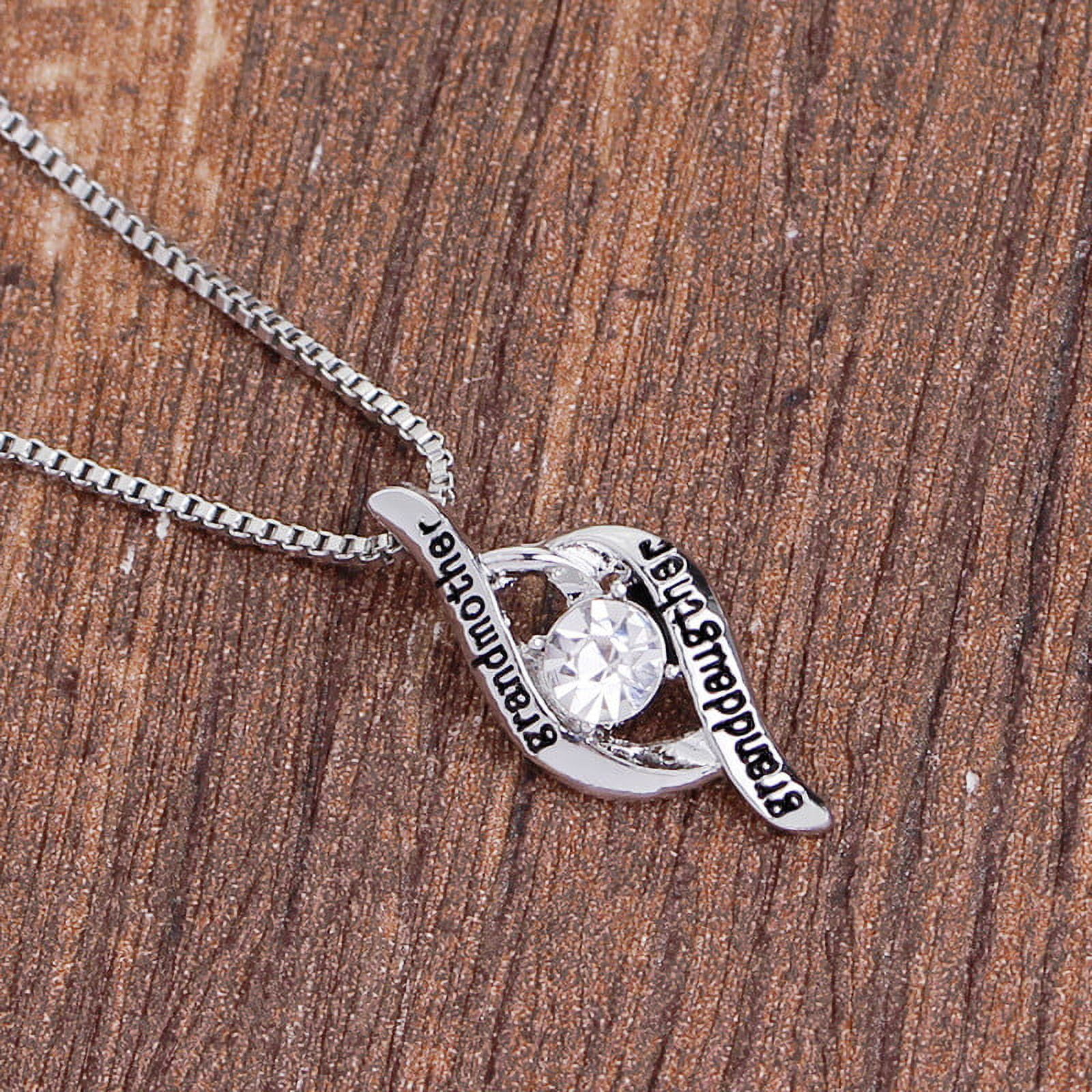 Best Gifts for Women, Mother's Day Gifts for Grandma 925 Silver Mom Necklace Birthday Mother Day Jewelry Gifts for Grandma from GrandDaughter GrandSon — image 5
