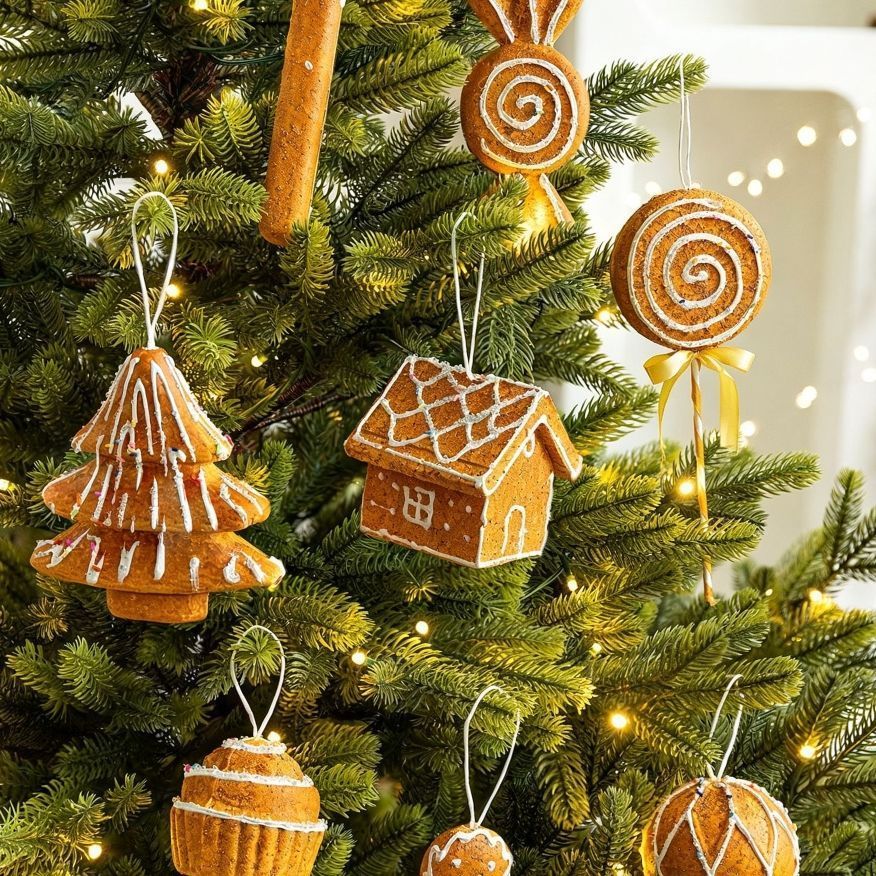 Foam Gingerbread Candy Ornament, Festive Tree Pendant, Nice Holiday Gift for Xmas Scene Layout — image 3