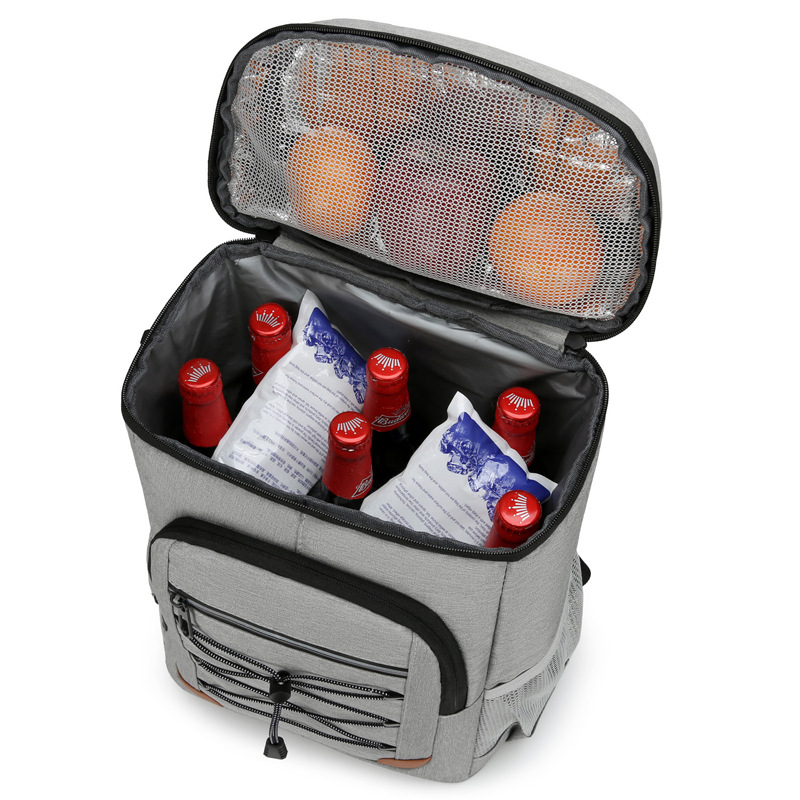 Blue 5.55 Gallons Large Insulated Picnic Backpack with Multi Pockets & Leak-Proof Interior - Multifunctional Waterproof Thermal Lunch Bag for Camping, Hiking & โ image 5