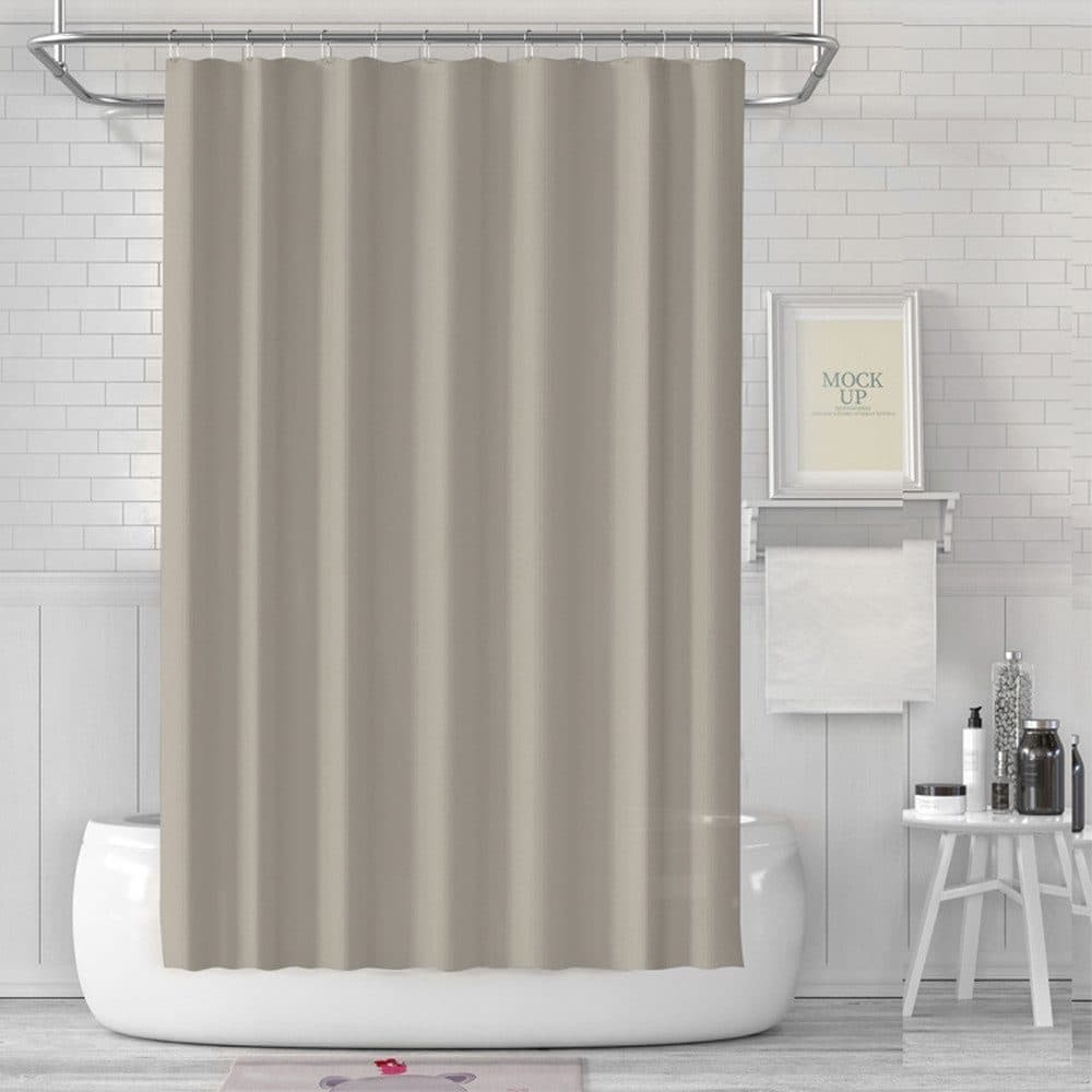 Waterproof Reinforced PEVA Shower Curtain Mildew Resistant Colorfast Durable Quick-Drying, 71 × 72 inches, Beige — image 6