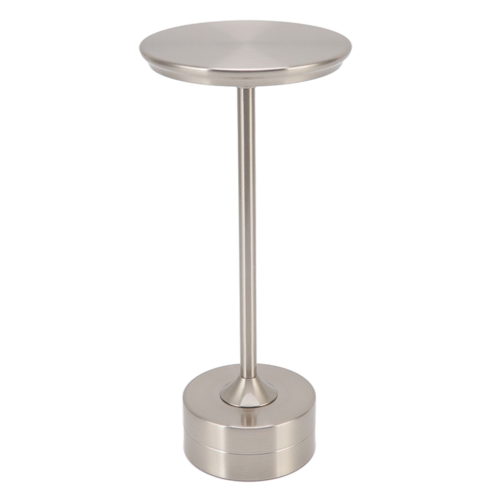 Cordless Table Lamp Rechargeable 2000mAh 3 Levels Brightness Portable USB C LED Metal Bedside Lamp Silver โ image 4