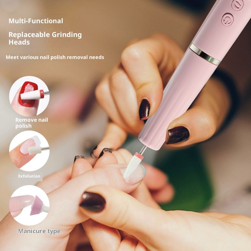 Electric Nail Filer, Professional Nail Drill Kit, Portable File for Acrylic Nails,Cordless Nail File Electric Manicure Pedicure Tools with Drill Bits for Home — image 2
