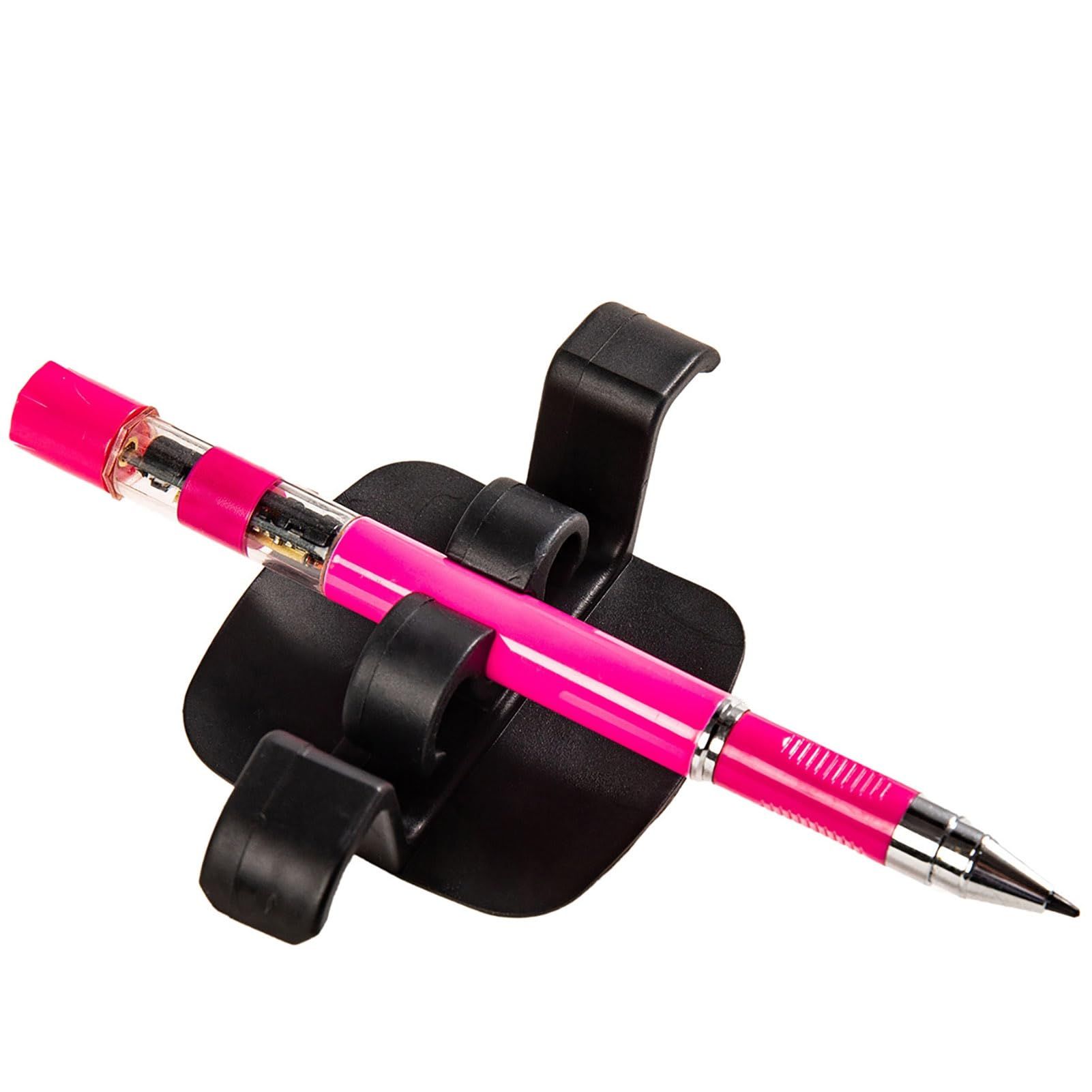 Pen Accessory Organizer Multi-pen Holder Self-adhesive Wear Resistant Flexible Compact Size Portable Desktop Ballpoint 5pcs โ image 3