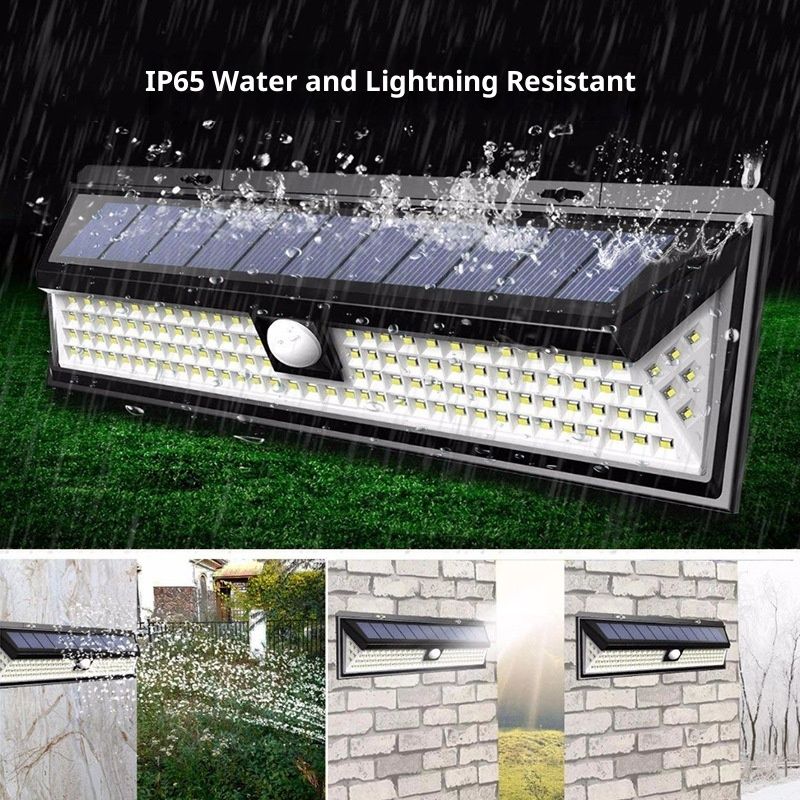 Solar RV Porch Light, 118 LED Motorhome Motion Sensor RV Exterior Lights with Remote Control, Waterproof Camper Outdoor Lights for Motorhome Travel,Travel — image 2