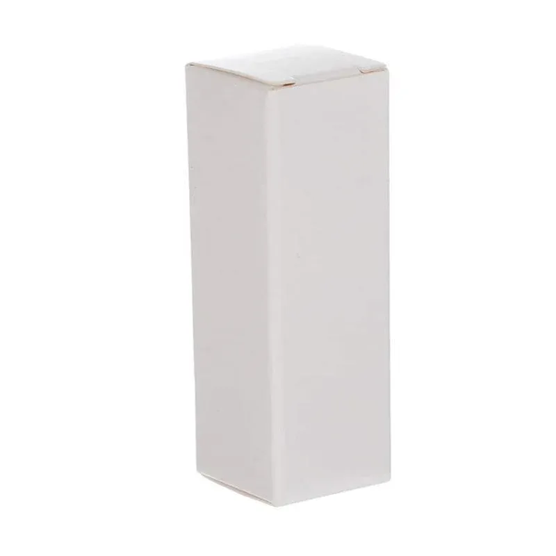 100PCS Empty Lip Balm Tube Packaging Carton Box Lipstick DIY Paper Case 2.8-3.1 - White-2.8x2.8x8.5cm