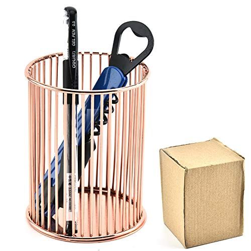 Pen Holder, Wire Metal Pencil Holder, Decorative Desk Storage Organizer Container for Stationery and Desk Accessories โ image 3