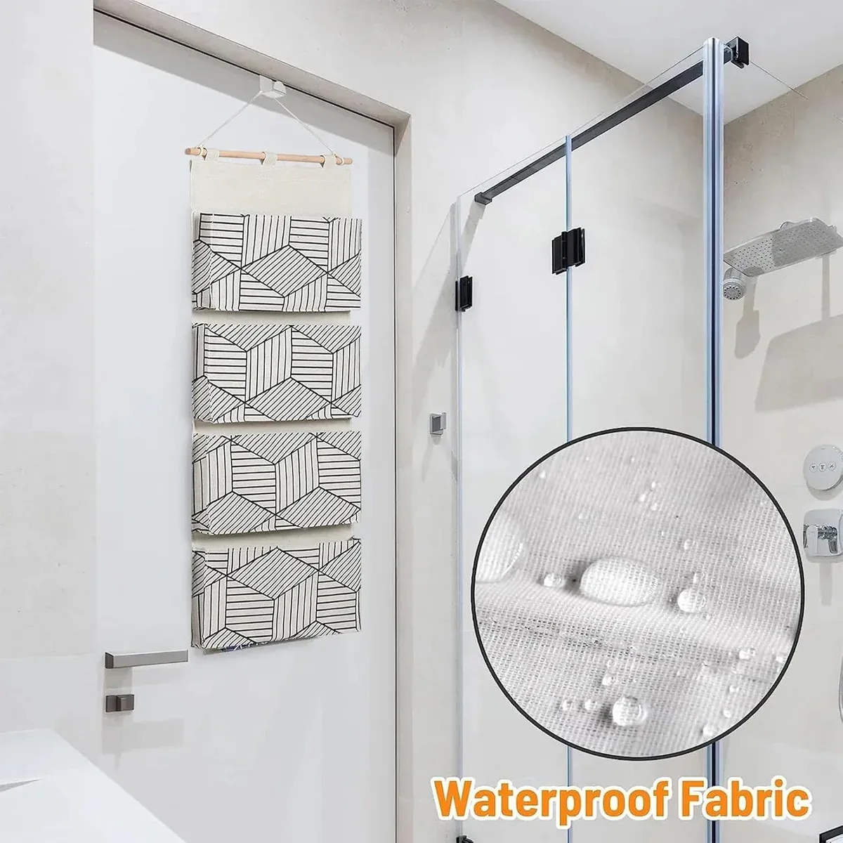 2PCS Multi Layer Wall Mounted Hanging Closet Storage Bag Wardrobe Organizer â image 5