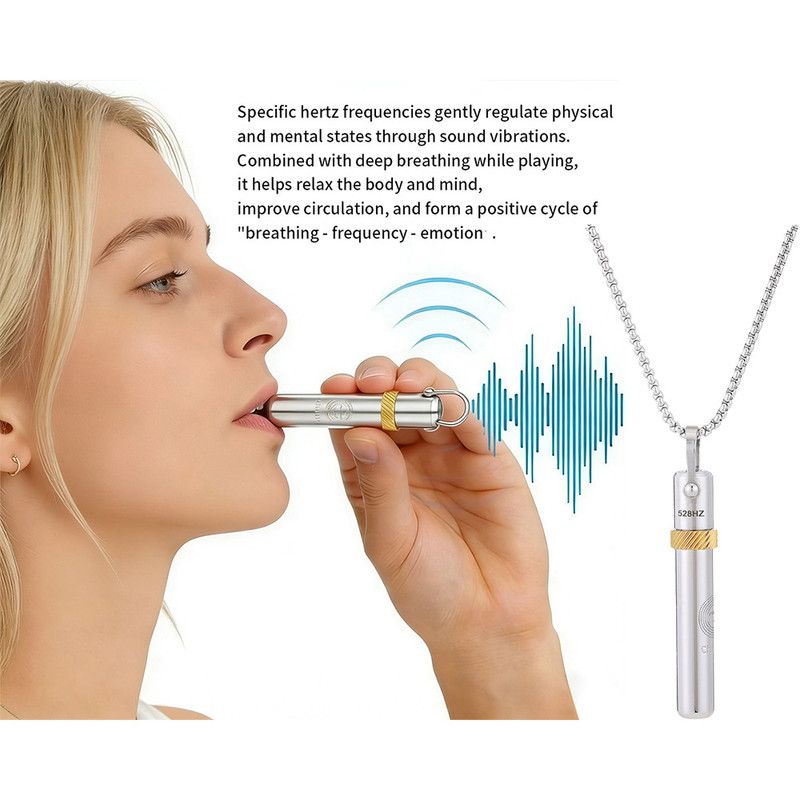 528Hz Meditation Necklace – Stress & Anxiety Relief Jewelry — image 2