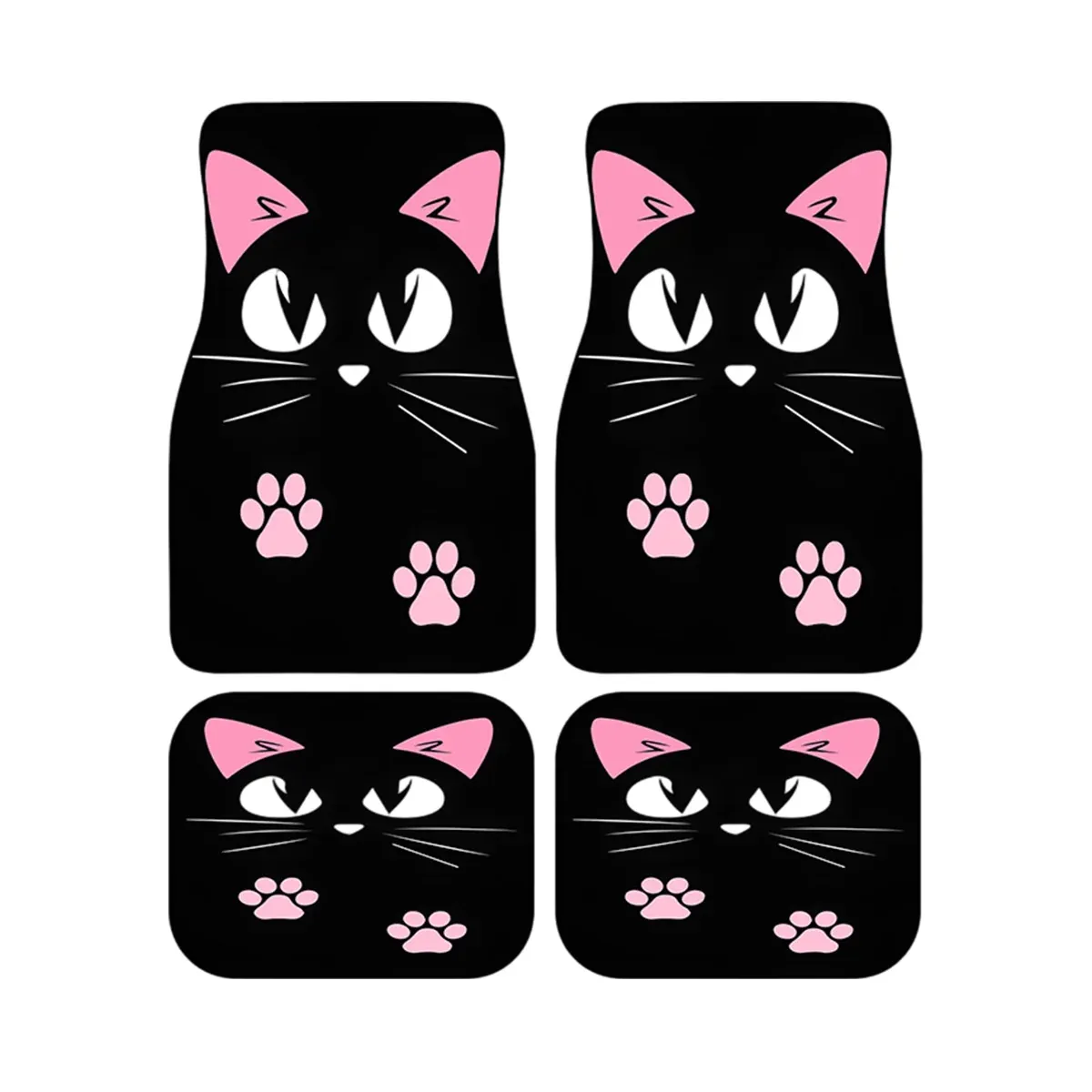 4pc Car Floor Mats Anti-Slip Waterproof Universal Fit Easy Clean — image 2