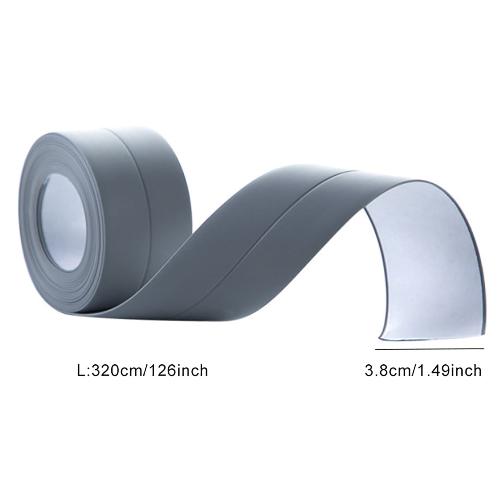 1 Roll PE Self Adhesive Caulk Tape, Mildew Resistant Waterproof Sealing Strip for Baths, Showers, Toilets, Kitchen Benches and Tiles, Green โ image 2