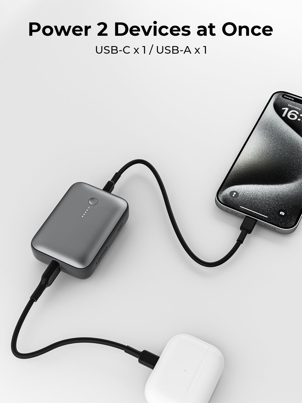 AUKEY Spark Mini 10000mAh Credit Card-Sized Compact Portable Power Bank with USB-C & USB-A – PB-Y55 — image 5