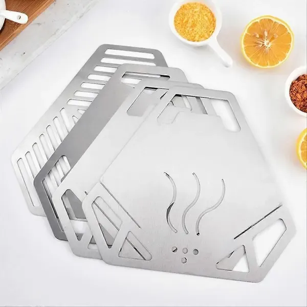 Portable Stainless Steel Mini BBQ Grill with Detachable Folding Design for Camping, Picnics, Beach and Backyard Cooking, Silver — image 4