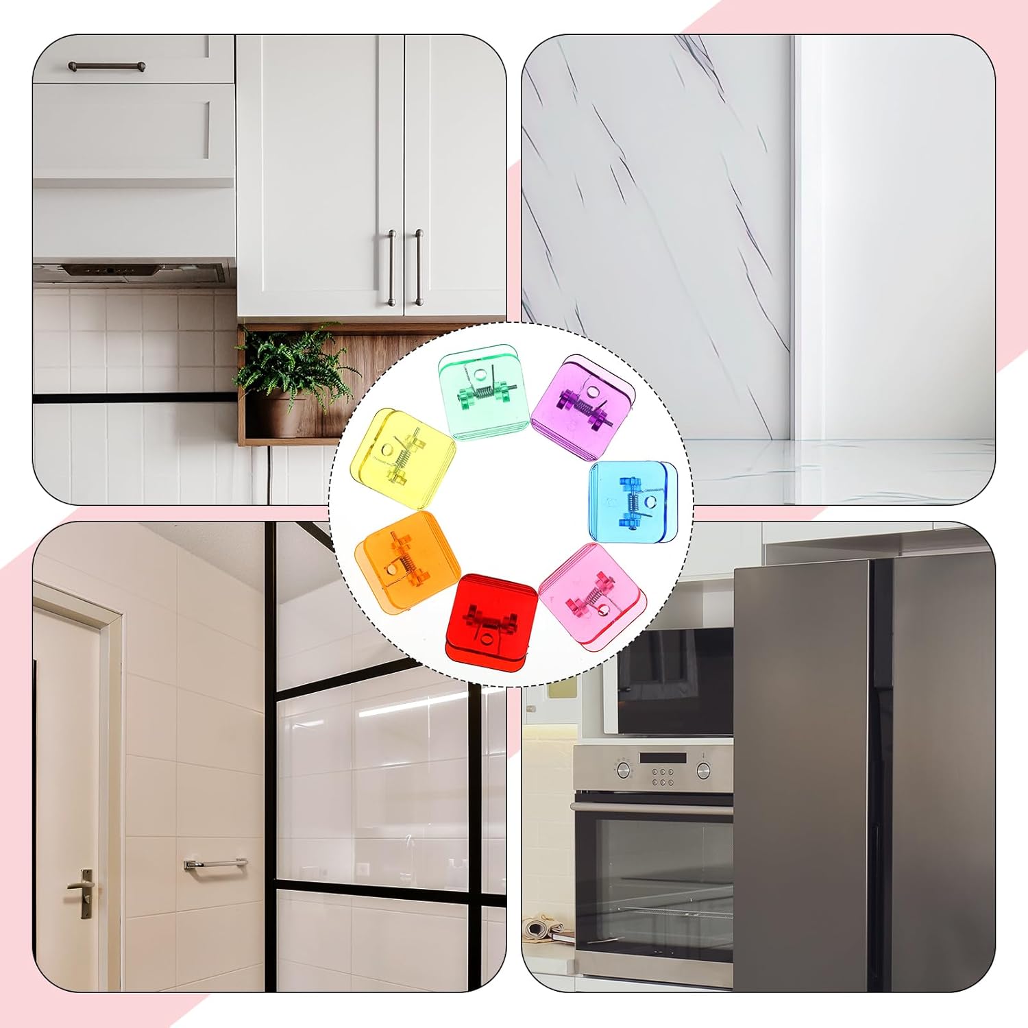 28 Pcs Colorful Self Adhesive Clips Hanging Sticky Spring Photos Bulk Back to School for Teachers Wall Home Office Classroom Paper Poster Music Scores Electric โ image 4