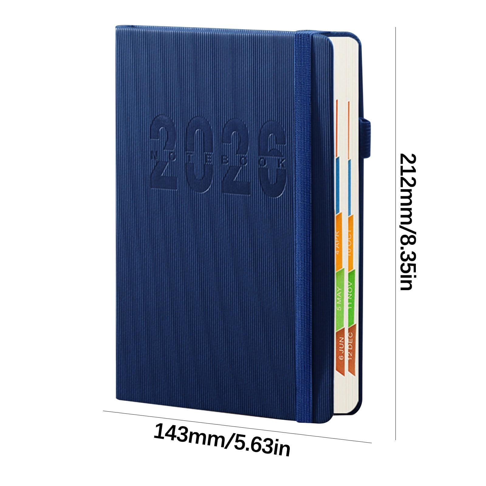 2026 Weekly Planner Notebook, Daily Planner Hardcover Calendar with Tabs and Pen Strap, 200 Pages Journaling Notebooks Daily Time Management Plan for Office โ image 3