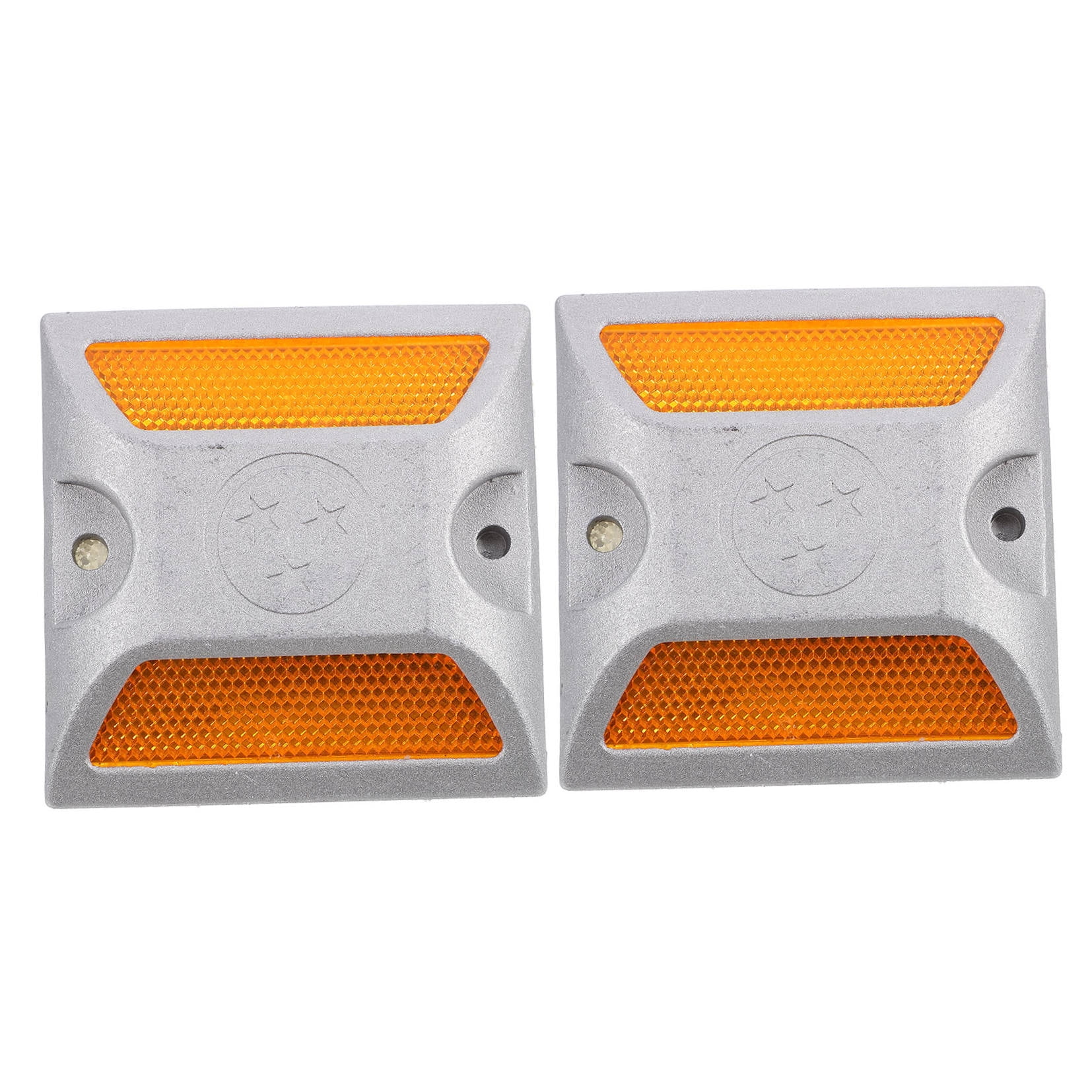 2Pcs Driveway Reflectors Assorted Color Square Aluminum Road Markers Drivers 10.00X10.00X4.50CM โ image 4