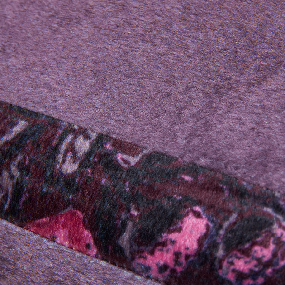 KAAT Amsterdam Boline Aubergine Velvet Oblong Filled Cushion 40cm x 60cm — image 3