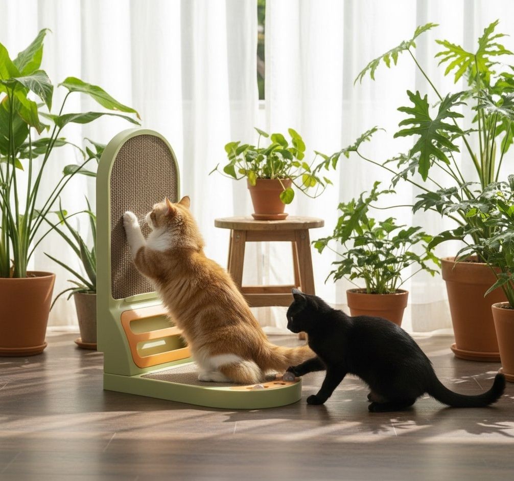 CARLA HOME Vertical Cat Scratching Board with Durable Cardboard for Indoor Cats β image 5