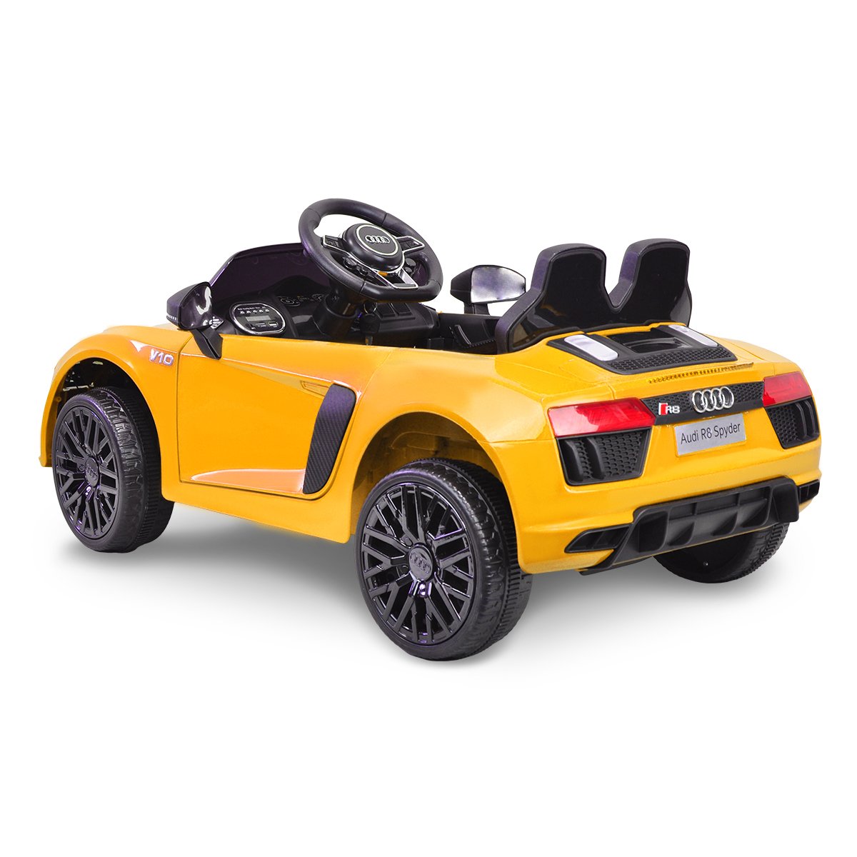 Kahuna R8 Spyder Audi Licensed Kids Electric Ride On Car Remote Control - Yellow — image 6