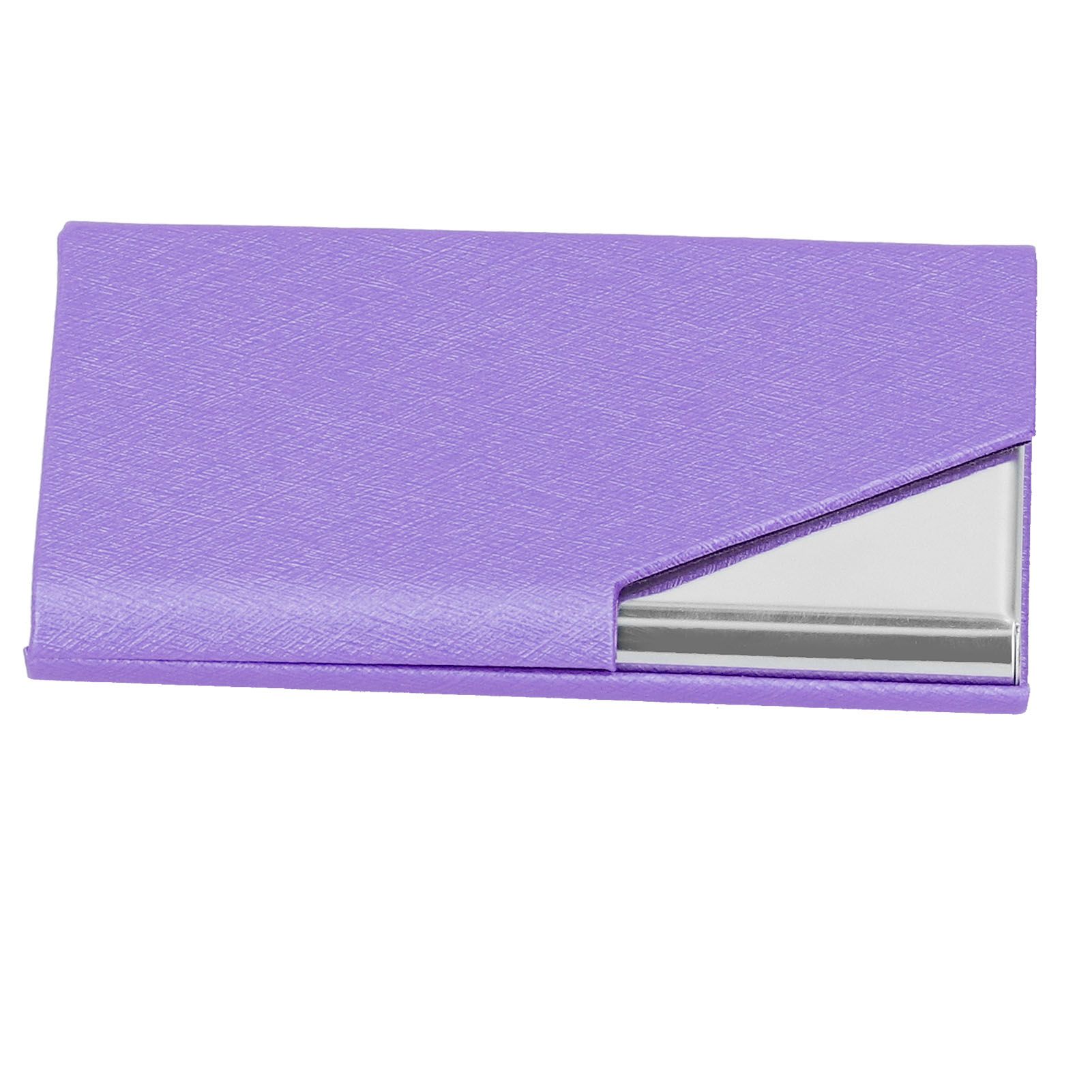 Business Card Holder Stainless Steel Innovative Name Card Case Organizer for Commercial UsePurple 007# β image 3
