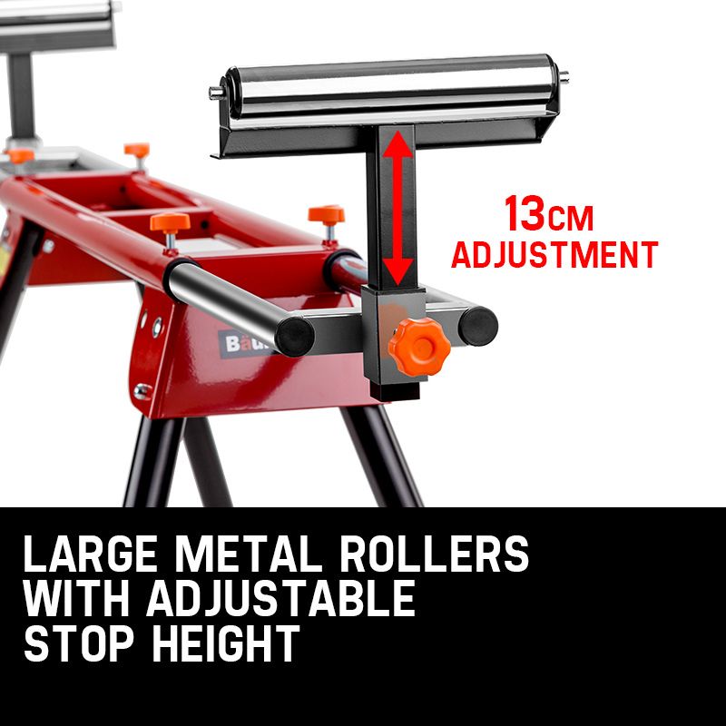 Baumr-AG Mitre Saw Stand Universal Adjustable Portable Drop Saw Bench Table โ image 5