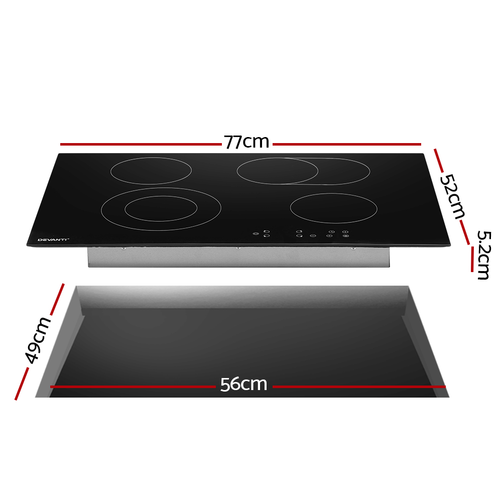 Devanti Electric Ceramic Cooktop 77cm โ image 3