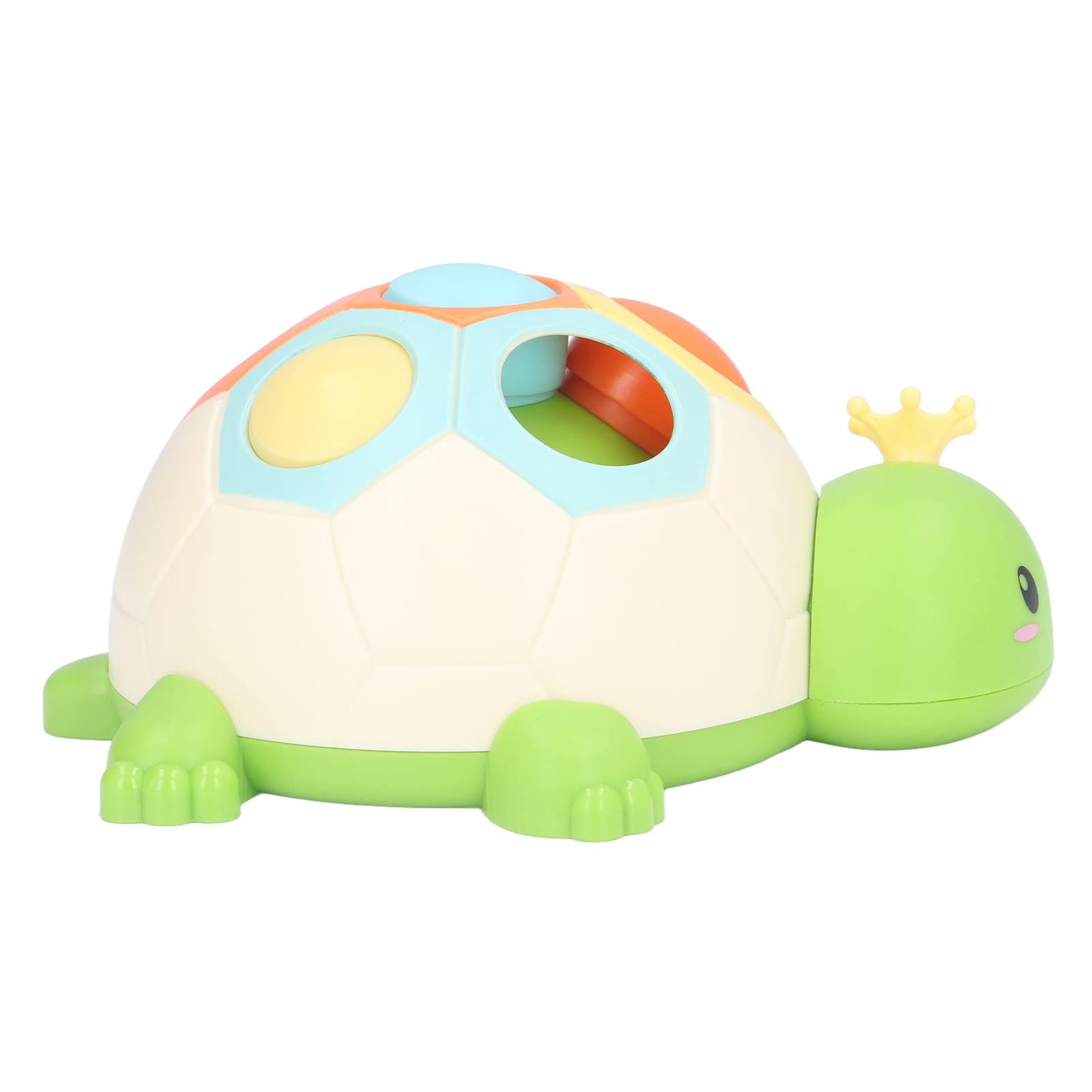 Sensory Hand Tortoise Toy 6 Holes 3 Movable Round Buttons Lovely Pressure Tortoise Toy Pressing the button hole turtle — image 2