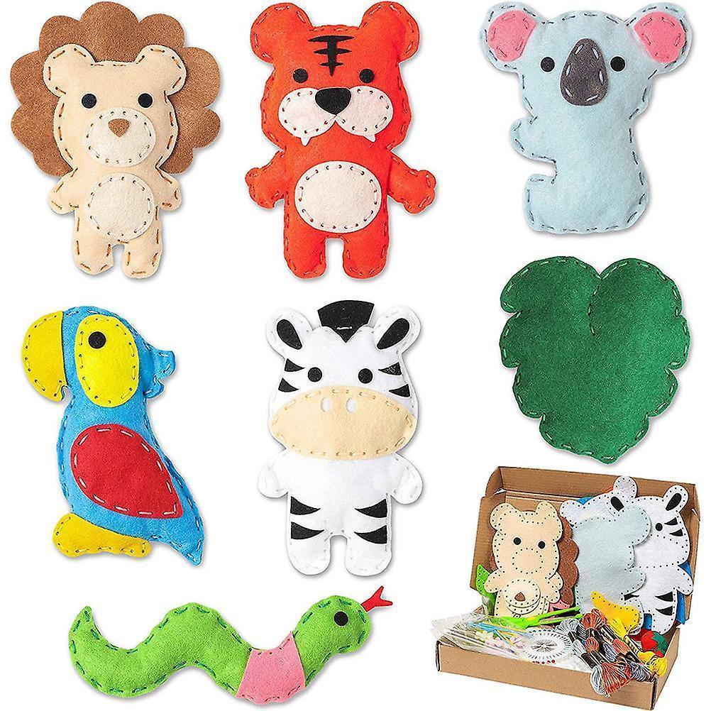 Felt Animal Sewing Kit - DIY Hand Sewing Craft Kit