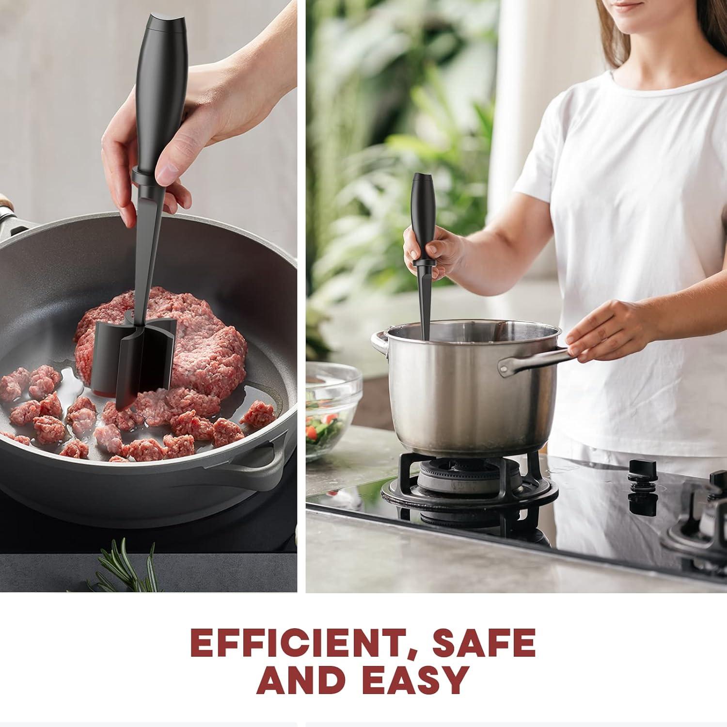 Meat Grinder, Hamburger Grinder, Masher and Burger Masher Premium Heat Resistant Burger Meat Grinder — image 6
