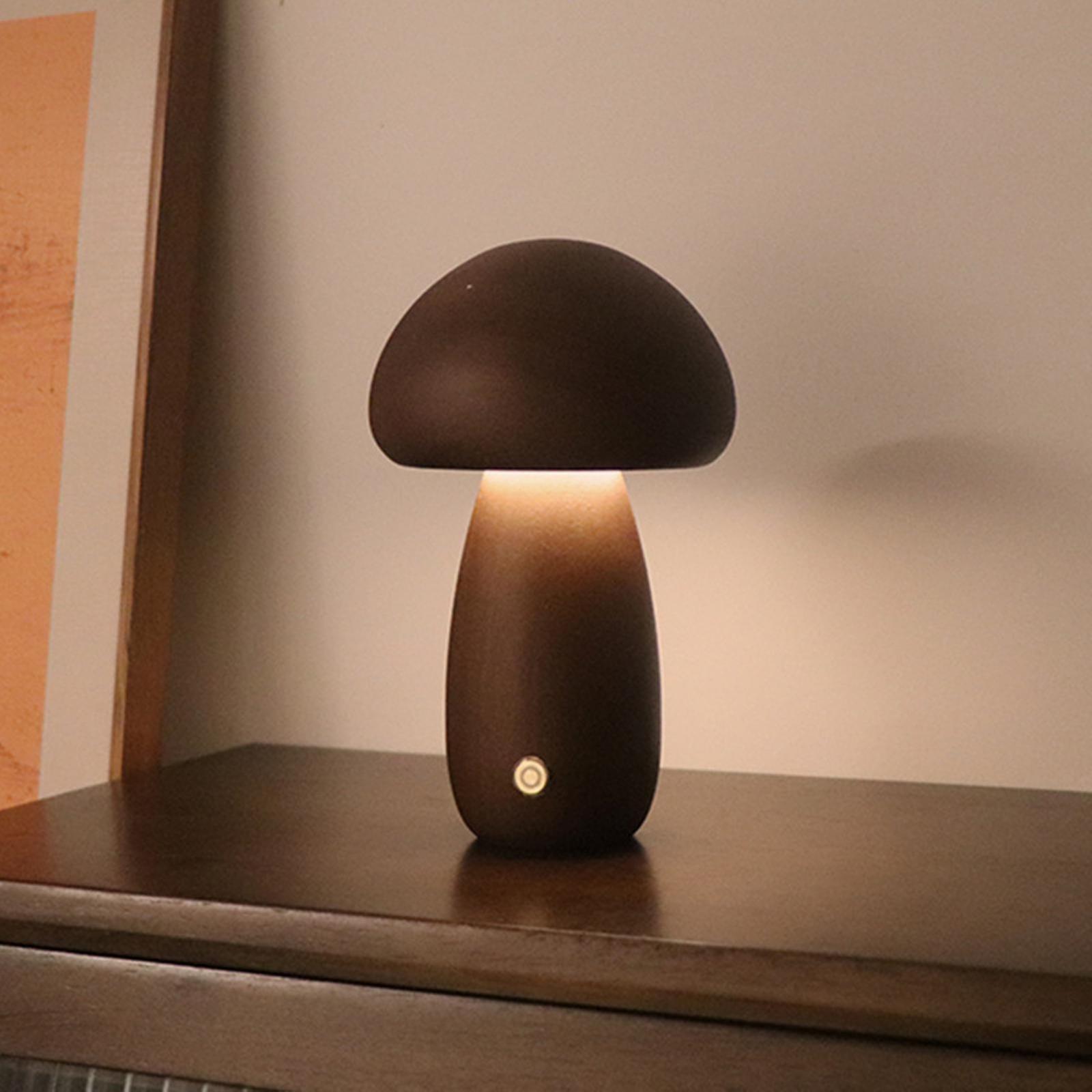 Mushroom Lamp with Remote Control Night Light for Bedroom Indoor Outdoor Table Desk USB Rechargeable — image 4