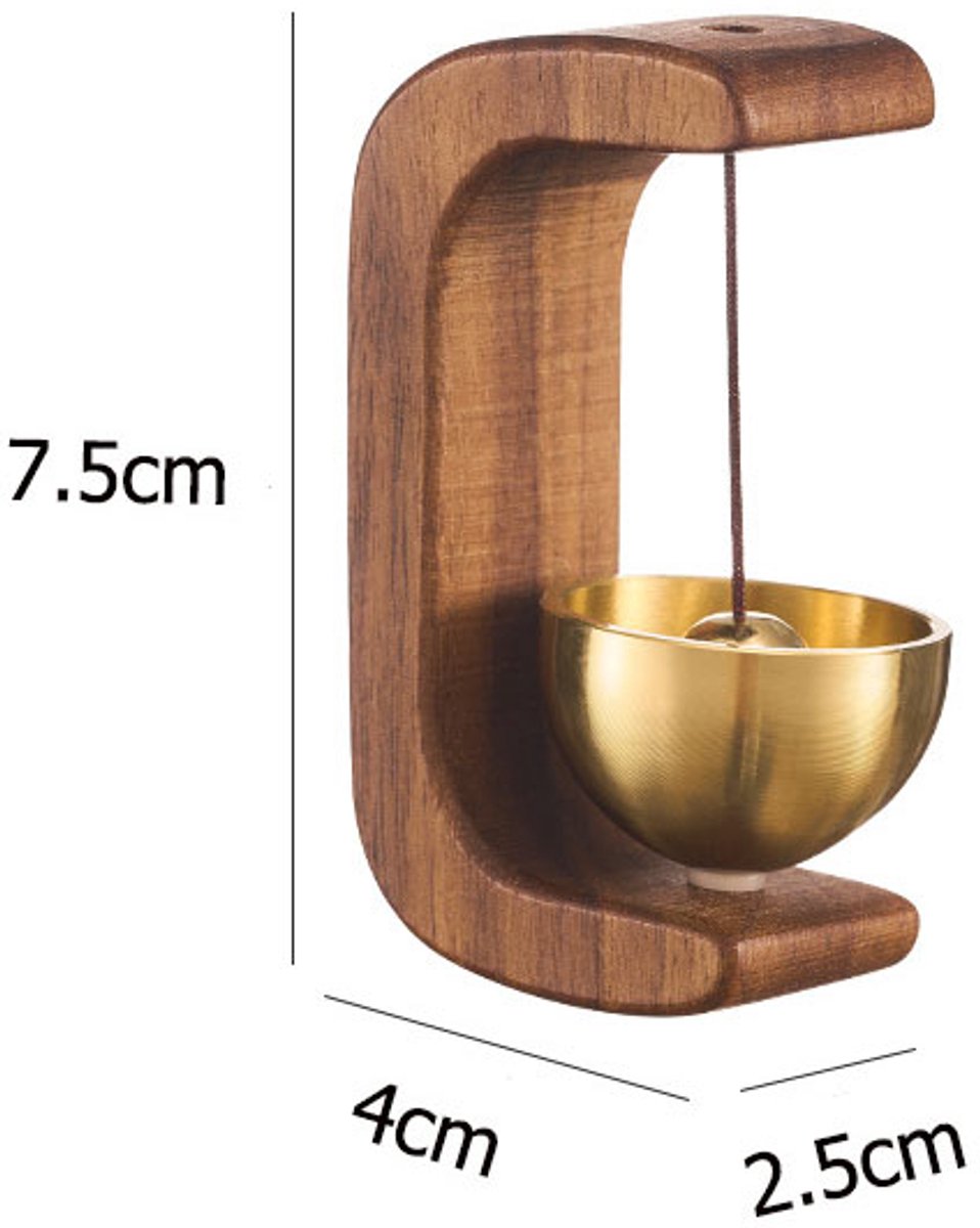Doorbell - Doorbells - Door Hardware - Wooden Magnetic Doorbell - Door Chime - for shop, refrigerator, porch, garden, entrance, restaurant, office — image 5