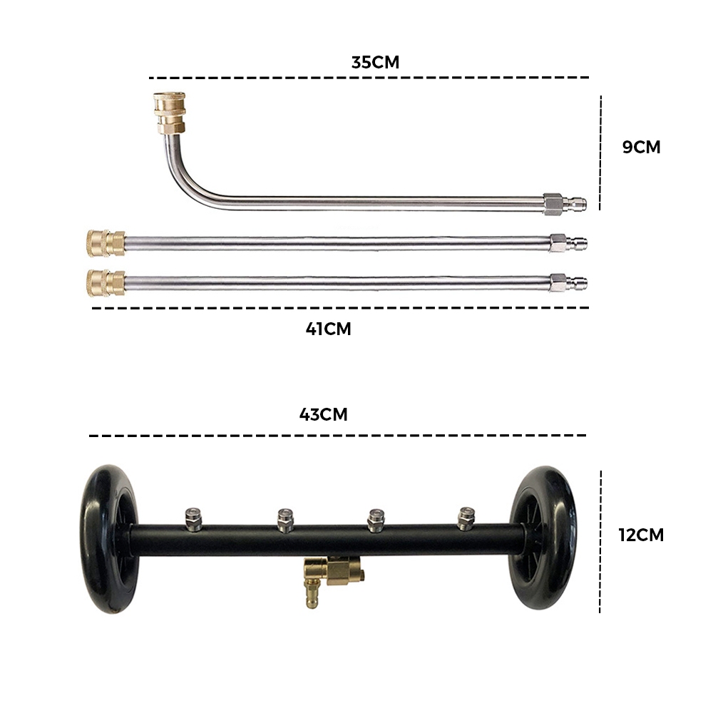 High Pressure Water Spray Broom Car Chassis Undercarriage Cleaner Washer 4000PSI โ image 6