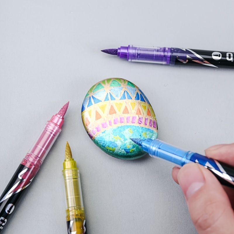 Metallic Acrylic Markers 48 Colors Soft Tip Markers Art Supplies Arts And - Multi-color - Size 48 Colors — image 3