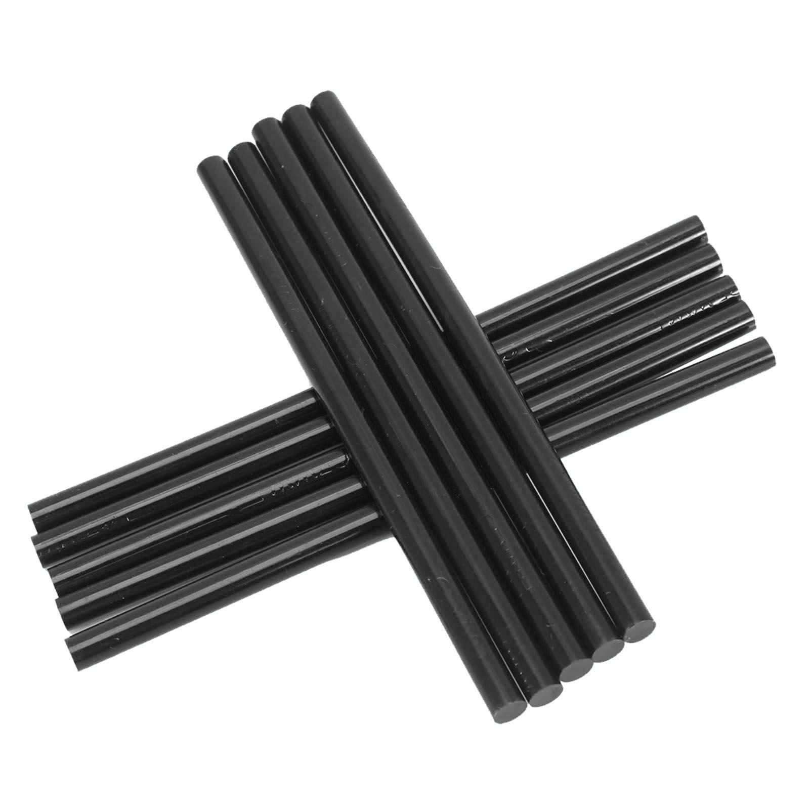 10pcs set 7 * 150mm Colorful Hot Melt Glue Adhesive Sticks for 20W Small Power Gun Black — image 4