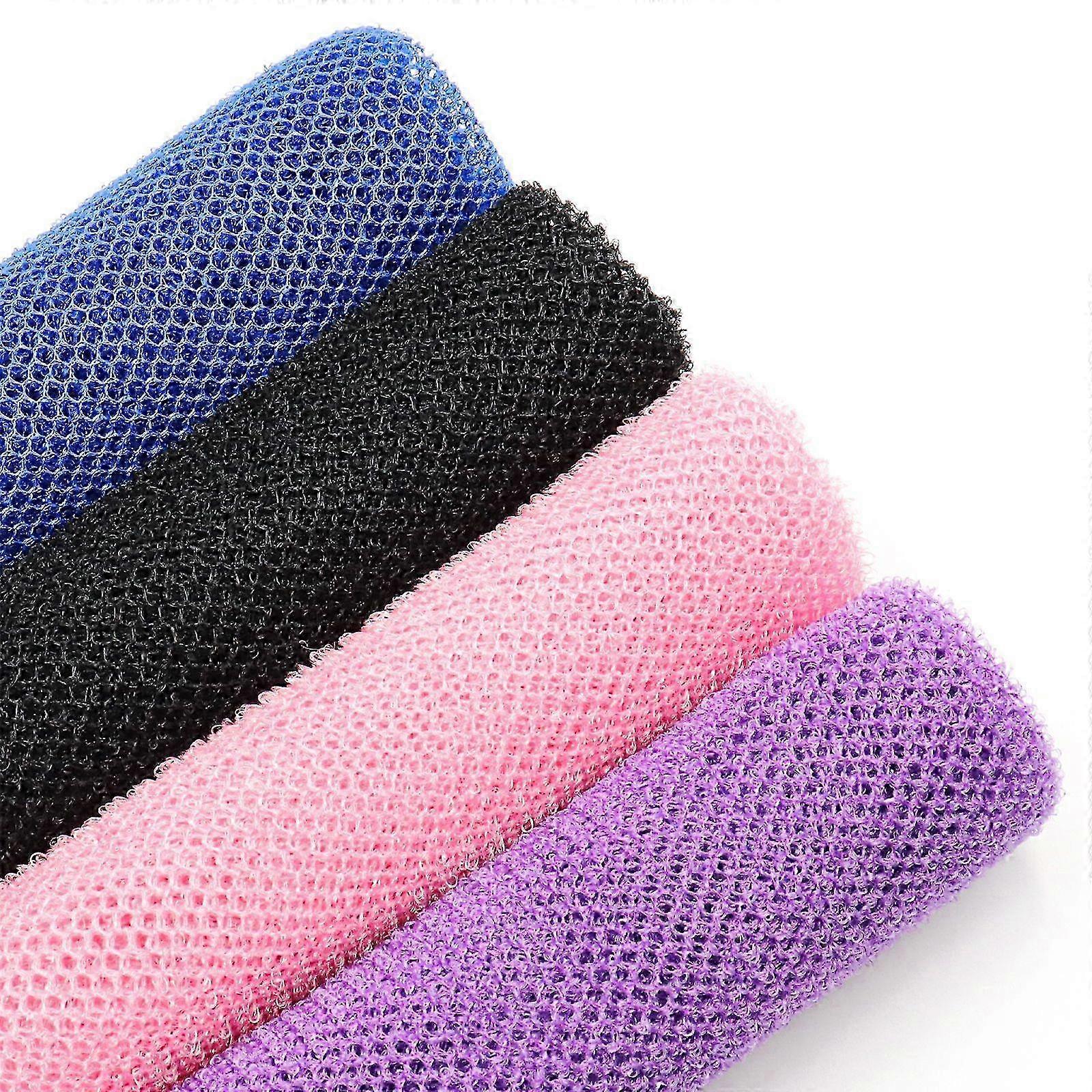 4pcs African Long Net Bath Sponge, Exfoliating Mesh Washcloth โ image 4