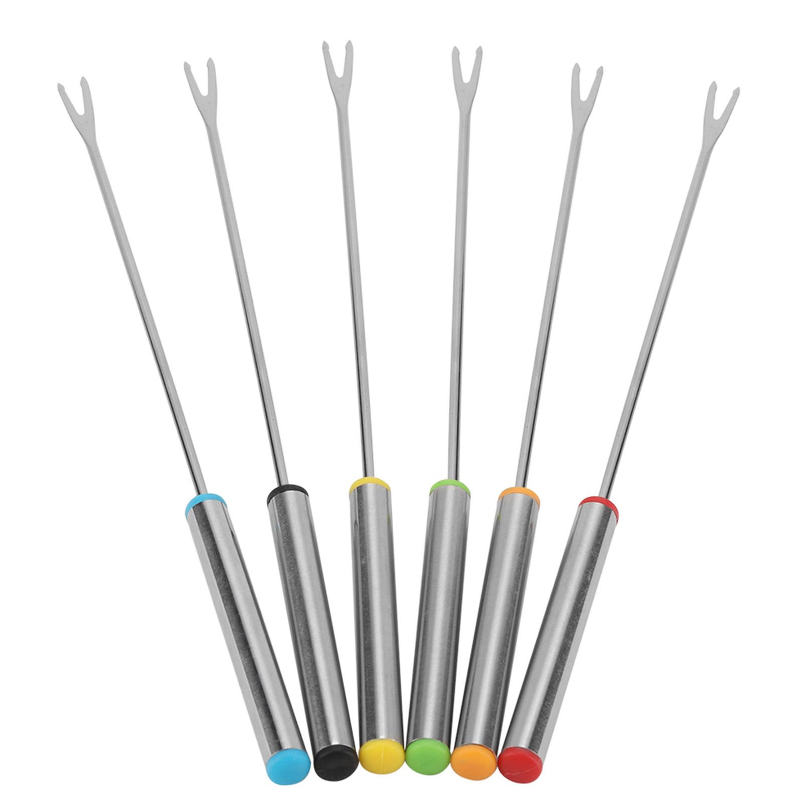 6pcs/Set Stainless Steel Chocolate Cheese Dessert Fondue Pot Forks Kitchen Tool Tableware โ image 4