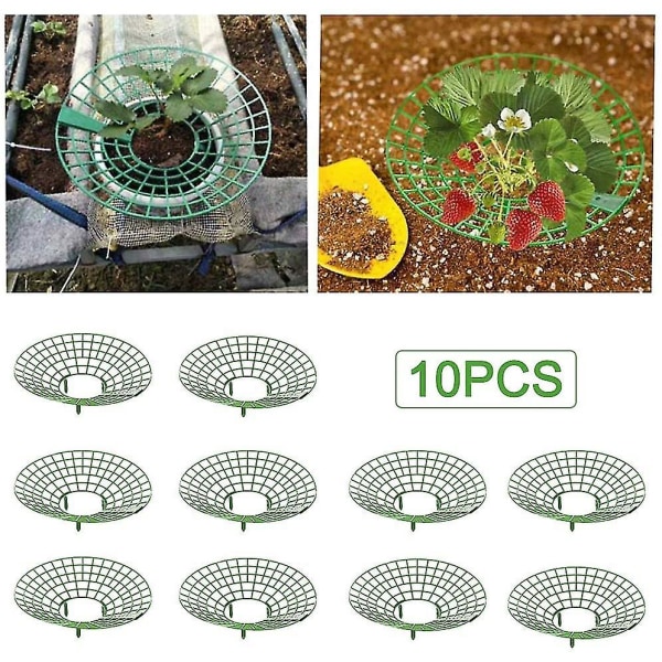 10 pcs Strawberry Plant Support Cages Climbing Rack Strawberry Rack Frame Holder Balcony Planting Rack Fruit Support Garden — image 3