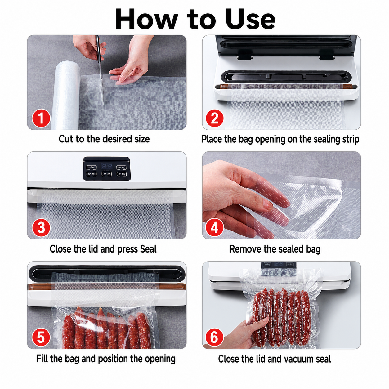 Vacuum Sealer Bag Roll 17cm x 5m Embossed Food Storage Bags 2 Rolls for Vacuum Packing and Kitchen Storage โ image 6