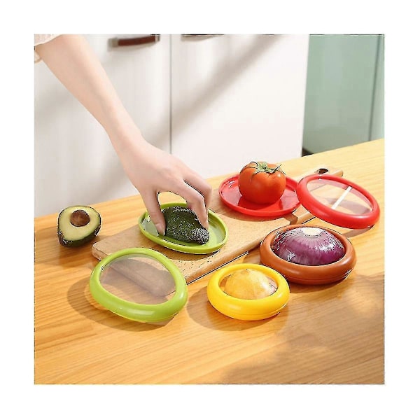 4pcs Reusable Food Storage Container Compatible with Avocado Tomato Saver Lemon Saver Container — image 5