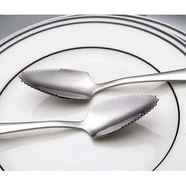 Stainless Steel Grapefruit Spoons, 6-Pack with Spikes โ image 2