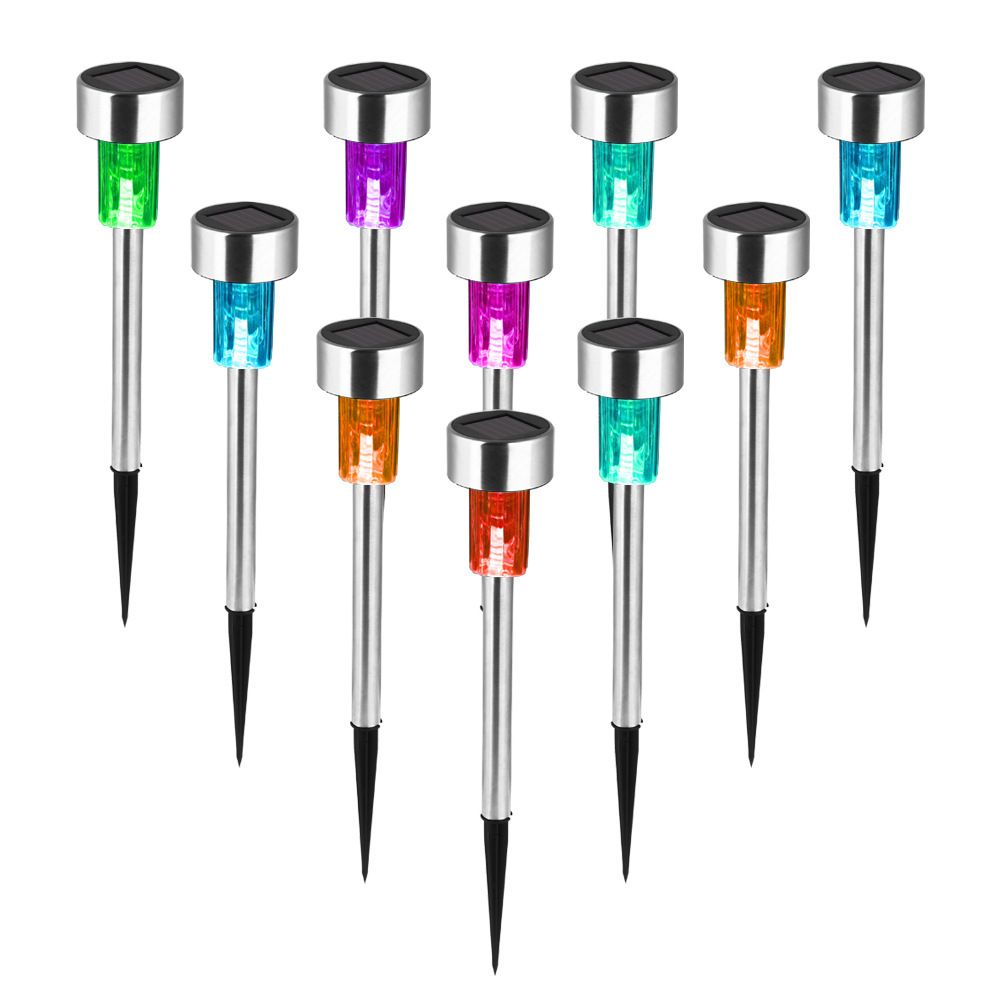 12PCS Solar Lights Outdoor Waterproof, Stainless Steel LED Landscape Lighting Outdoor Solar Lights for Outside Solar Garden Lights โ image 5