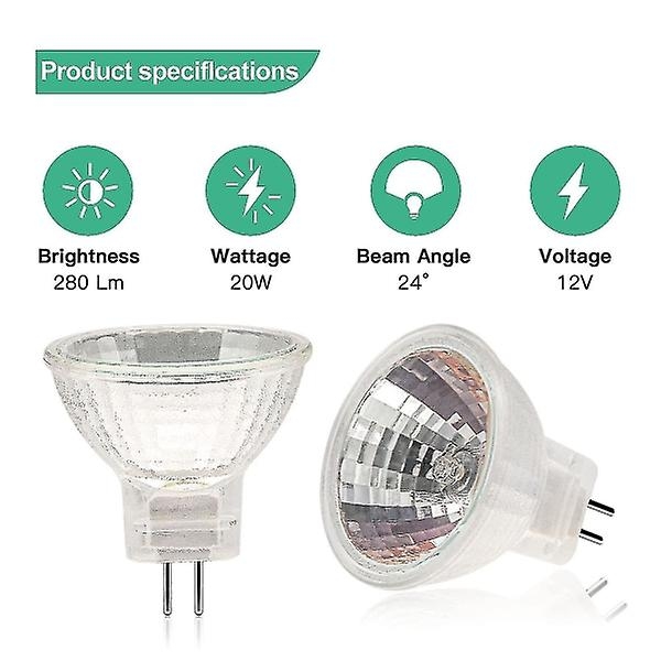 MR11 Halogen Bulbs (12-pack), GU4 Halogen Bulbs 12V 20W, MR11 GU4 Dimmable Bulbs for Ceiling Lighting - Perfect โ image 3