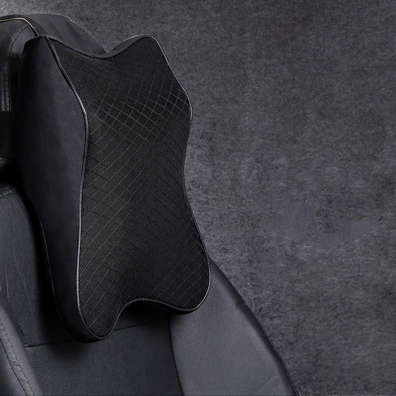 Memory Foam Vehicle Headrest Cushion for Neck and Lumbar Support Comfort — image 4