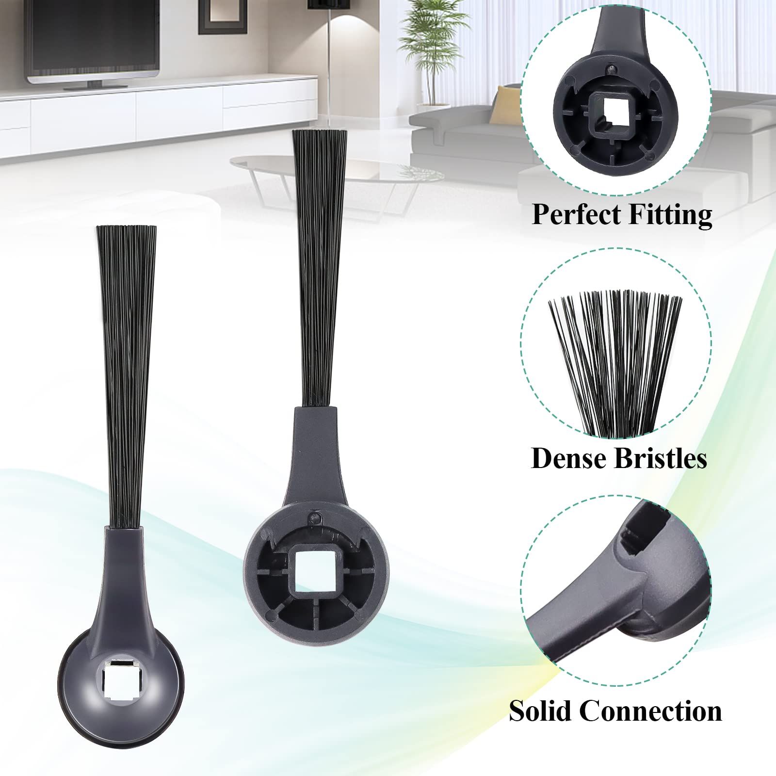 Side Brushes Replacement (6 Pack) Compatible for R101AE (RV1001AE), RV1100, RV1101, RV2011DRUS, RV912S, R100, UR1105ARUS Vacuums — image 3
