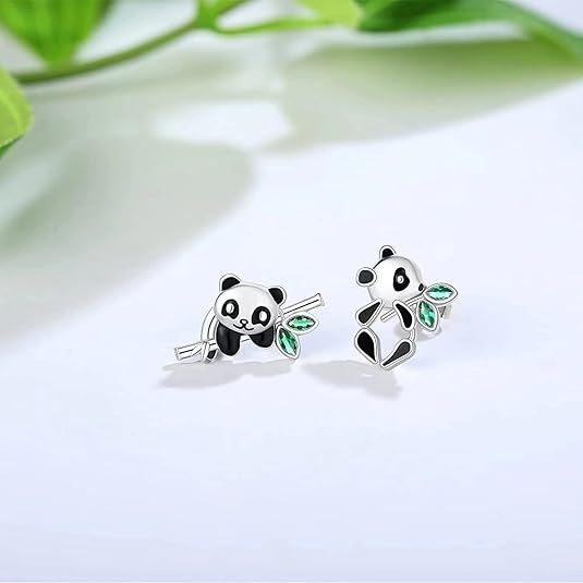Stud Earrings for Women panda Stud pandaStud Gifts for Women Lightweight Birthday Valentine's Day Mothers Day Christmas Gift — image 4
