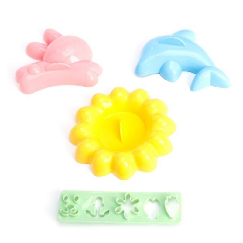 Rice Shaper Boil Egg Molds Stencils for Kids Bunny Stencil Kitchen Animal Molds Onigiri Shaper Rice Ball Makers โ image 2
