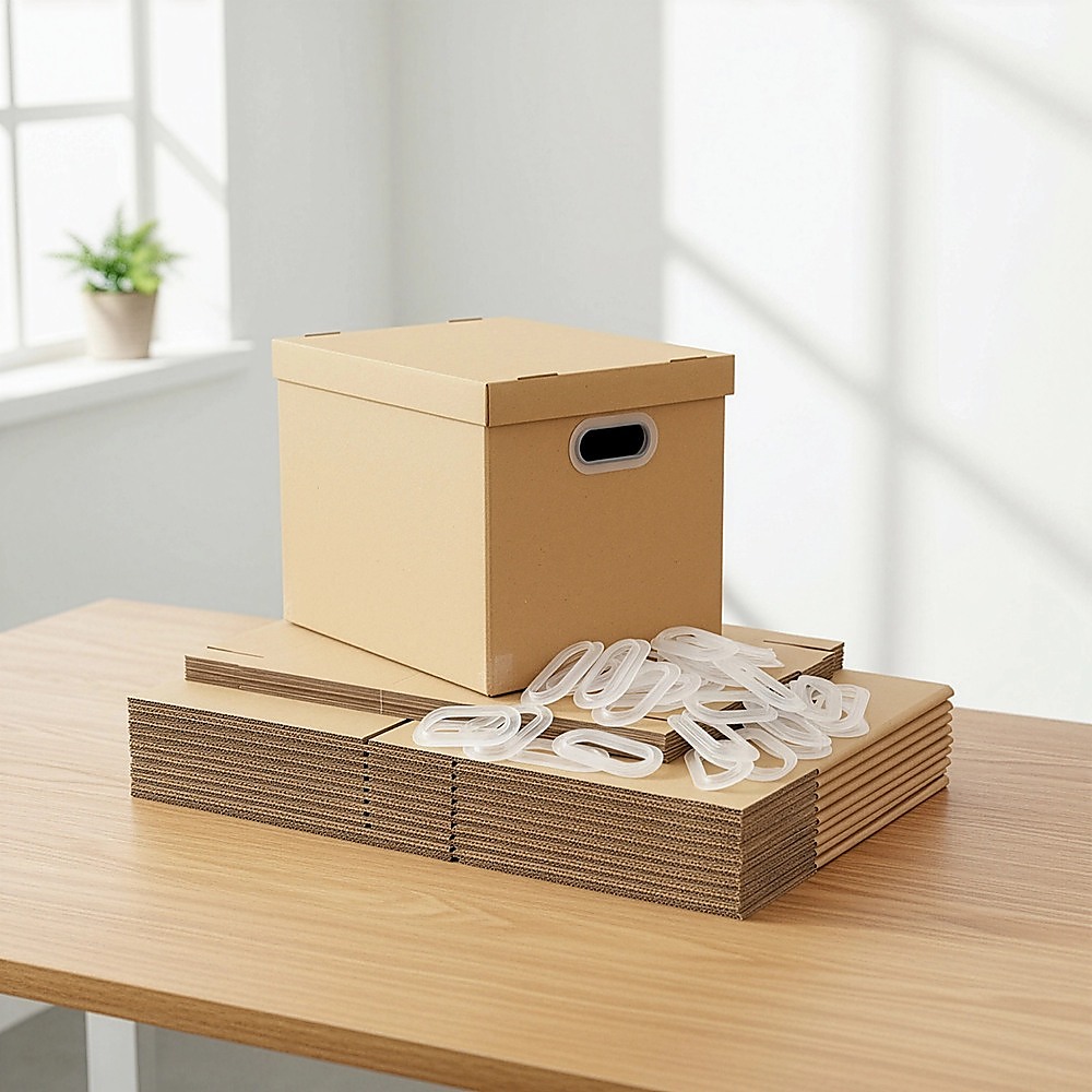 10Pcs Corrugated Cardboard Storage Boxes – Multi-Purpose Organising Cartons — image 6