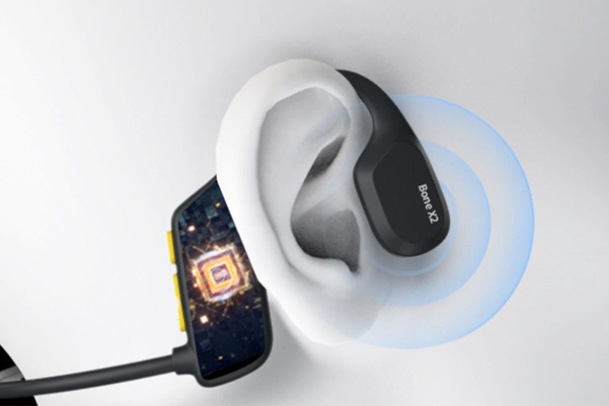 Bone Conduction Headphones Bluetooth Waterproof Sports Headset for Running Cycling Walking - Black โ image 3