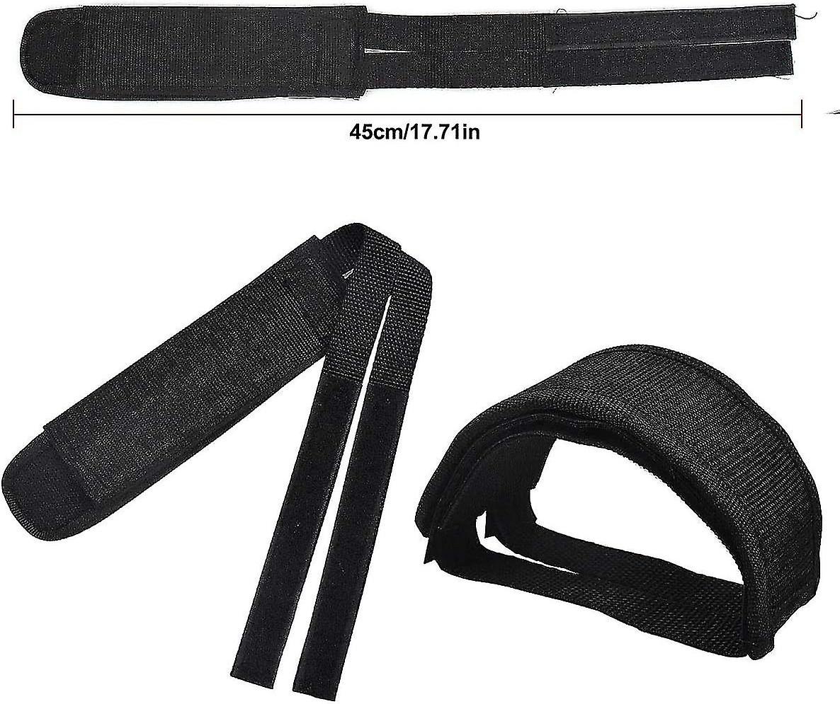 Pair Universal Bicycle Pedal Straps, Adjustable Non-Slip Double Adhesive Pedal Toe Clips Nylon Pedal Straps, Bicycle Pedal Accessories โ image 2