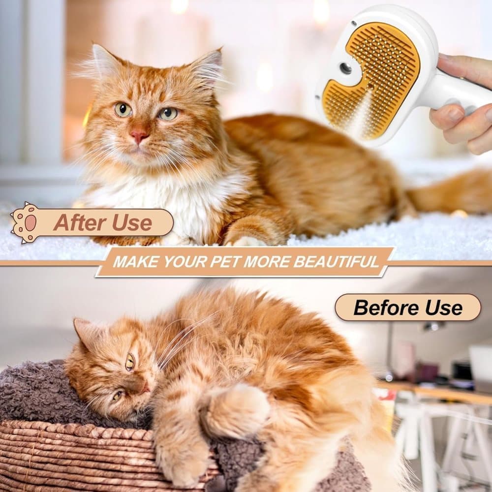 Pet Brush for Dogs and Cats, 20x11.5x8 cm, Effective Pressure Brush for Pet Fur Care — image 4